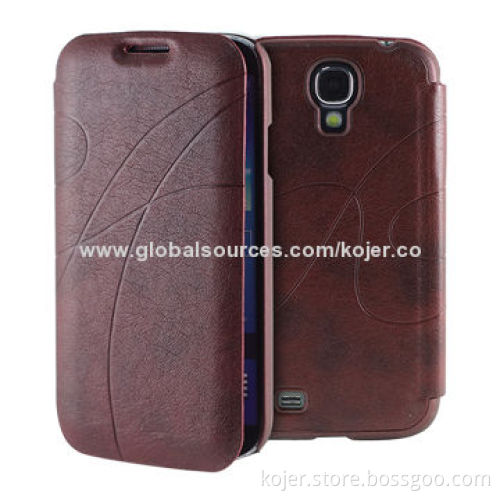 Flip Cases for Samsung Galaxy S4 (i9500) with Heat-pressing Technology